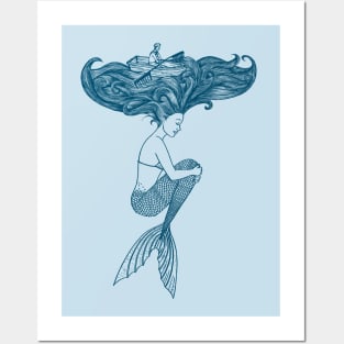 Mermaid Posters and Art